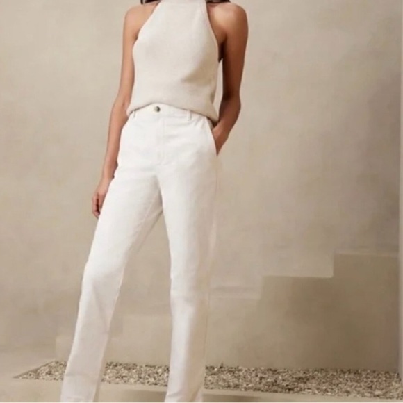 Banana Republic Pants - Banana Republic City Chino, white pants size 14